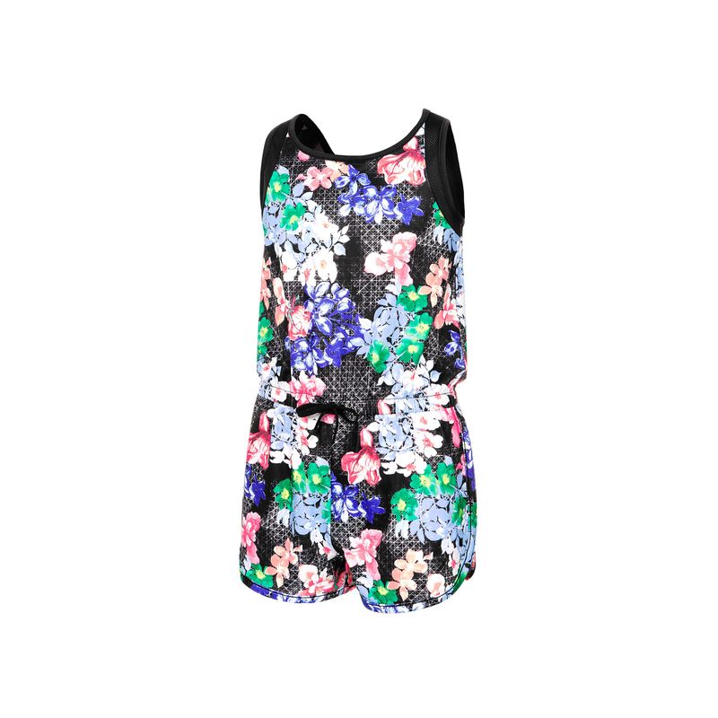 Ideology Mesh Trim Romper Big Girls